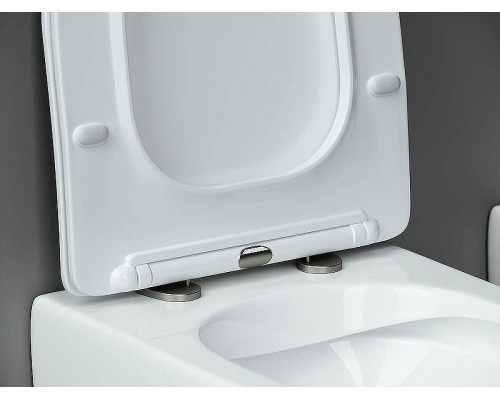 Комплект унитаза с инсталляцией Ceramicanova Metropol CN4002_1001M_1000 с сиденьем Микролифт и клавишей смыва Хром матовый