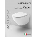 Унитаз Ceramicanova Metropol CN4002T подвесной Белый с сиденьем Микролифт