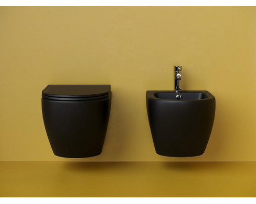 Унитаз Ceramicanova Metropol CN4002TMB подвесной Черный матовый с сиденьем Микролифт