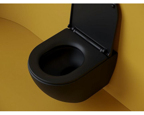 Унитаз Ceramicanova Metropol CN4002TMB подвесной Черный матовый с сиденьем Микролифт