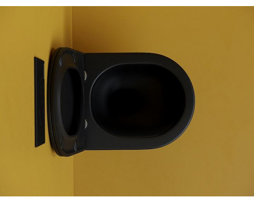 Унитаз Ceramicanova Metropol CN4002TMB подвесной Черный матовый с сиденьем Микролифт