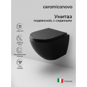 Унитаз Ceramicanova Metropol CN4002TMB подвесной Черный матовый с сиденьем Микролифт