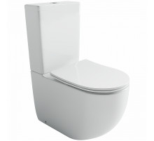 Унитаз компакт Ceramicanova Metropol CN4001T Белый с бачком и сиденьем Микролифт