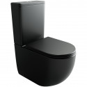 Унитаз компакт Ceramicanova Metropol CN4001TMB Черный матовый с бачком и сиденьем Микролифт