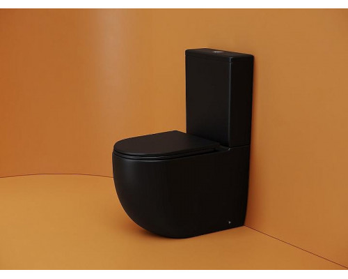 Унитаз компакт Ceramicanova Metropol CN4001TMB Черный матовый с бачком и сиденьем Микролифт