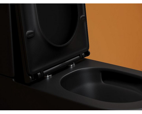 Унитаз компакт Ceramicanova Metropol CN4001TMB Черный матовый с бачком и сиденьем Микролифт