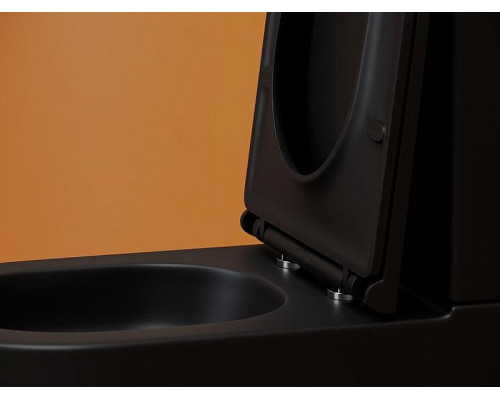 Унитаз компакт Ceramicanova Metropol CN4001TMB Черный матовый с бачком и сиденьем Микролифт