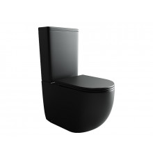 Унитаз компакт Ceramicanova Metropol CN4001-BMB цвет Черный матовый без бачка с сиденьем Микролифт
