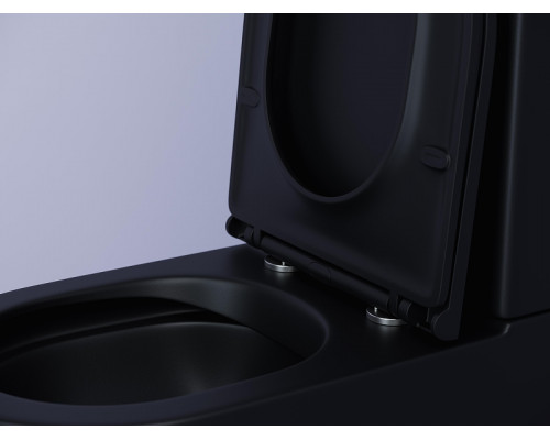 Унитаз компакт Ceramicanova Metropol CN4001-BMB цвет Черный матовый без бачка с сиденьем Микролифт