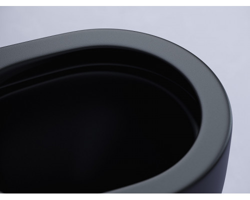 Унитаз компакт Ceramicanova Metropol CN4001-BMB цвет Черный матовый без бачка с сиденьем Микролифт