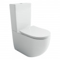 Унитаз компакт Ceramicanova Metropol CN4001T-B цвет Белый без бачка с сиденьем Микролифт