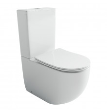 Унитаз компакт Ceramicanova Metropol CN4001T-B цвет Белый без бачка с сиденьем Микролифт