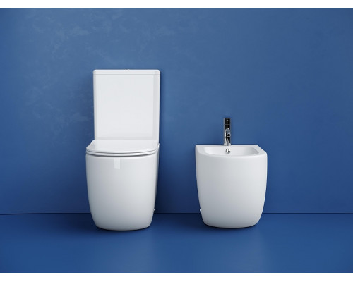 Унитаз компакт Ceramicanova Metropol CN4001T-B цвет Белый без бачка с сиденьем Микролифт