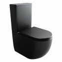 Унитаз компакт Ceramicanova Metropol CN4001T-BMB цвет Черный матовый без бачка с сиденьем Микролифт