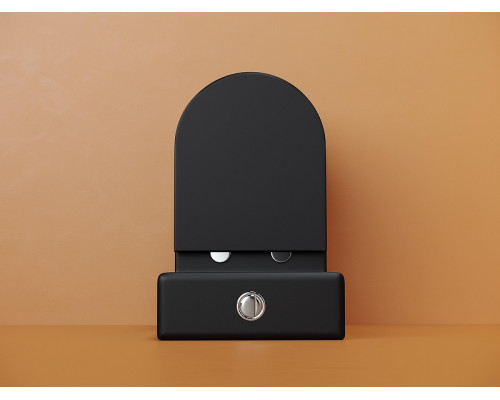 Унитаз компакт Ceramicanova Metropol CN4001T-BMB цвет Черный матовый без бачка с сиденьем Микролифт