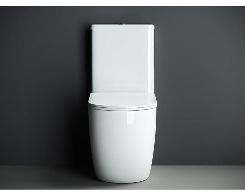 Унитаз компакт Ceramicanova Mia Rimless CN1801-B без бачка и с сиденьем Микролифт