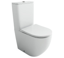 Унитаз-компакт Ceramicanova Mia CN1801T цвет Белый с бачком и сиденьем Микролифт