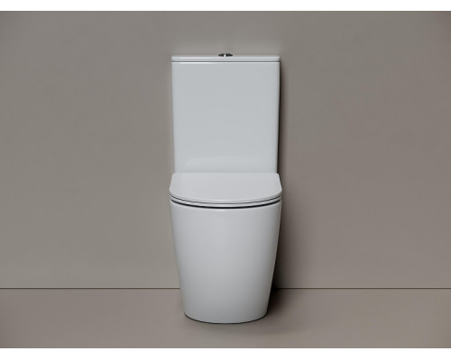 Унитаз-компакт Ceramicanova Мия (Mia) CN1801T-B цвет Белый без бачка с сиденьем Микролифт
