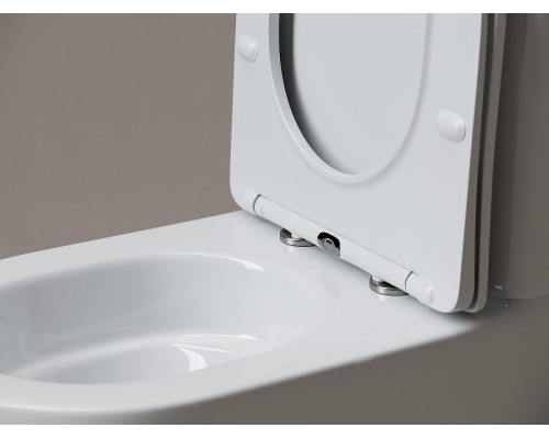 Унитаз-компакт Ceramicanova Мия (Mia) CN1801T-B цвет Белый без бачка с сиденьем Микролифт