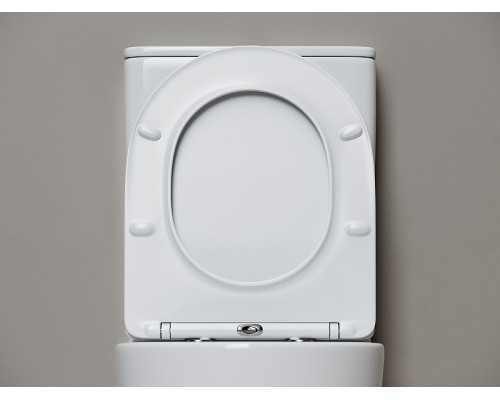Унитаз-компакт Ceramicanova Мия (Mia) CN1801T-B цвет Белый без бачка с сиденьем Микролифт