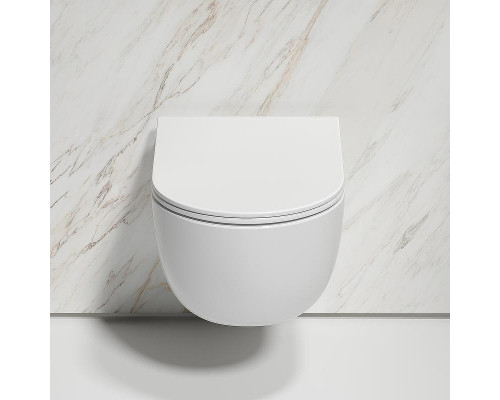 Унитаз Ceramicanova Modena Rimless CN6063 подвесной Белый глянцевый с сиденьем Микролифт