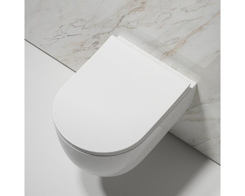 Унитаз Ceramicanova Modena Rimless CN6063 подвесной Белый глянцевый с сиденьем Микролифт