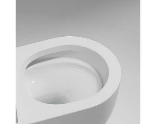 Унитаз Ceramicanova Modena Rimless CN6063 подвесной Белый глянцевый с сиденьем Микролифт