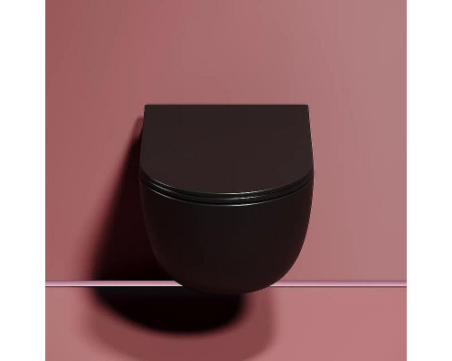 Унитаз Ceramicanova Modena Rimless CN6063MB подвесной Черный матовый с сиденьем Микролифт