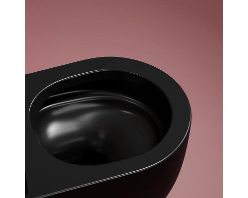 Унитаз Ceramicanova Modena Rimless CN6063MB подвесной Черный матовый с сиденьем Микролифт