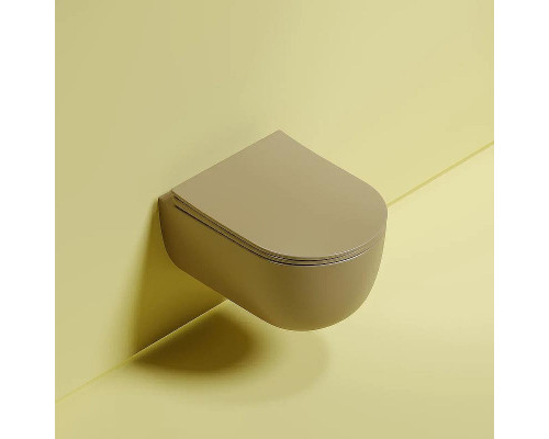 Унитаз Ceramicanova Modena Rimless CN6063MC подвесной Капучино матовый с сиденьем Микролифт