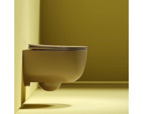 Унитаз Ceramicanova Modena Rimless CN6063MC подвесной Капучино матовый с сиденьем Микролифт