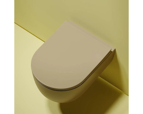 Унитаз Ceramicanova Modena Rimless CN6063MC подвесной Капучино матовый с сиденьем Микролифт