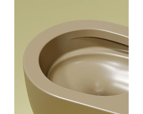 Унитаз Ceramicanova Modena Rimless CN6063MC подвесной Капучино матовый с сиденьем Микролифт