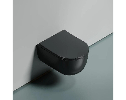 Унитаз Ceramicanova Modena Rimless CN6063MDH подвесной Темный антрацит матовый с сиденьем Микролифт