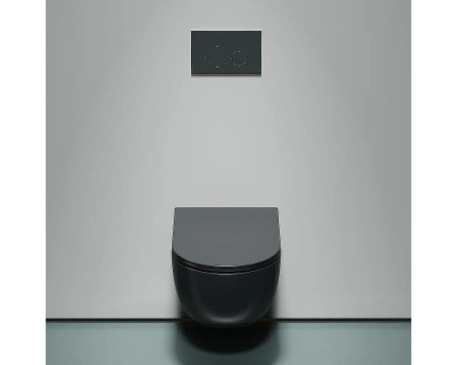 Унитаз Ceramicanova Modena Rimless CN6063MDH подвесной Темный антрацит матовый с сиденьем Микролифт