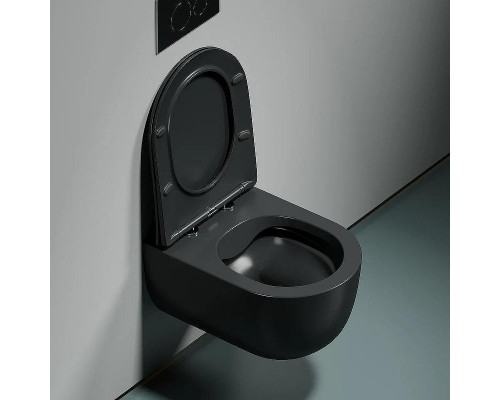 Унитаз Ceramicanova Modena Rimless CN6063MDH подвесной Темный антрацит матовый с сиденьем Микролифт