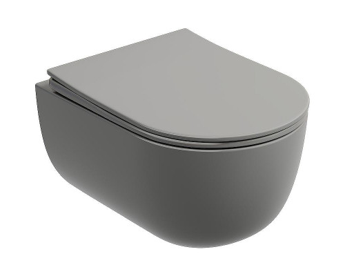Унитаз Ceramicanova Modena Rimless CN6063MH подвесной Антрацит матовый с сиденьем Микролифт