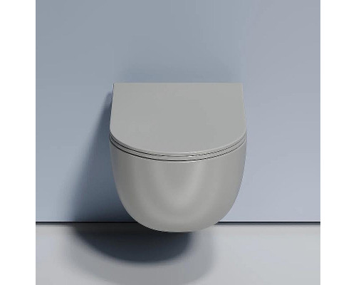 Унитаз Ceramicanova Modena Rimless CN6063MH подвесной Антрацит матовый с сиденьем Микролифт