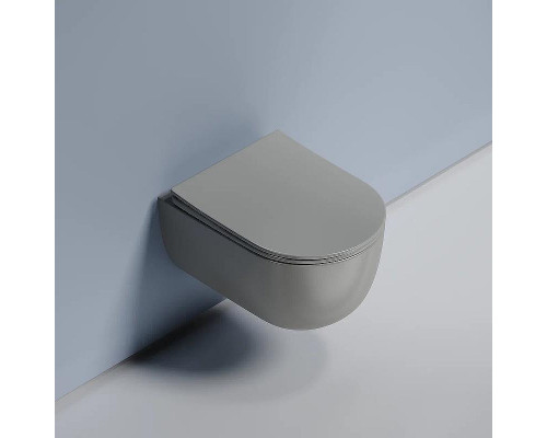 Унитаз Ceramicanova Modena Rimless CN6063MH подвесной Антрацит матовый с сиденьем Микролифт