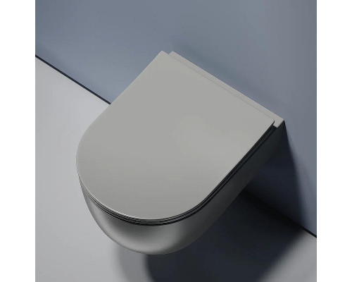 Унитаз Ceramicanova Modena Rimless CN6063MH подвесной Антрацит матовый с сиденьем Микролифт