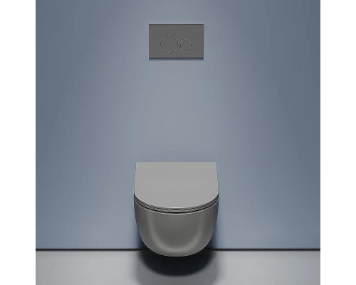 Унитаз Ceramicanova Modena Rimless CN6063MH подвесной Антрацит матовый с сиденьем Микролифт