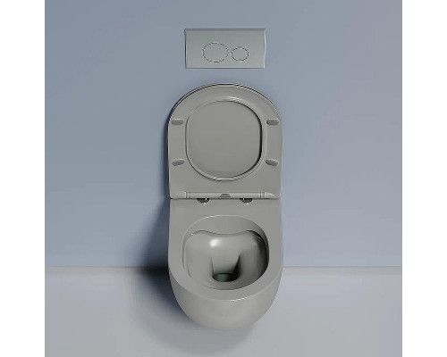 Унитаз Ceramicanova Modena Rimless CN6063MH подвесной Антрацит матовый с сиденьем Микролифт