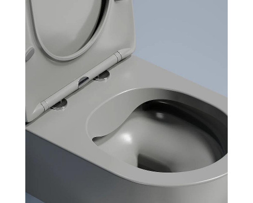Унитаз Ceramicanova Modena Rimless CN6063MH подвесной Антрацит матовый с сиденьем Микролифт
