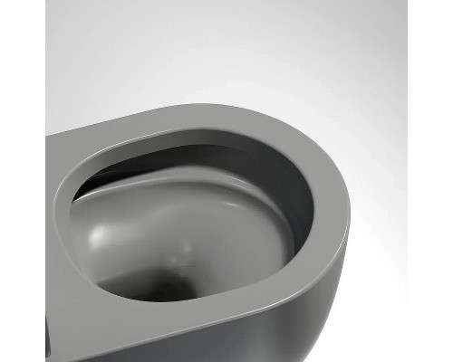 Унитаз Ceramicanova Modena Rimless CN6063MH подвесной Антрацит матовый с сиденьем Микролифт