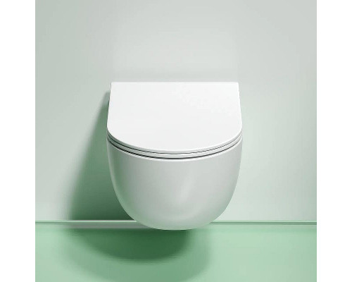 Унитаз Ceramicanova Modena Rimless CN6063MW подвесной Белый матовый с сиденьем Микролифт