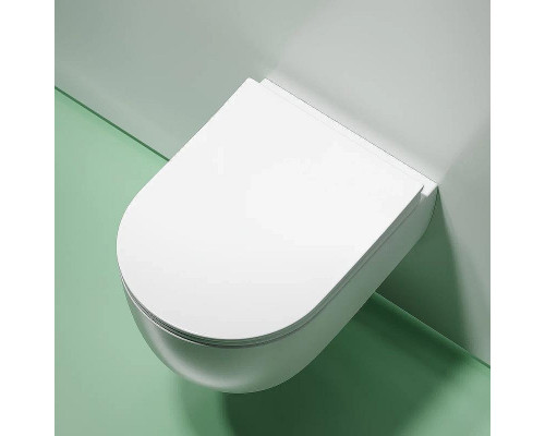 Унитаз Ceramicanova Modena Rimless CN6063MW подвесной Белый матовый с сиденьем Микролифт