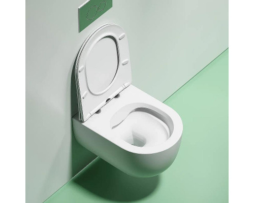 Унитаз Ceramicanova Modena Rimless CN6063MW подвесной Белый матовый с сиденьем Микролифт