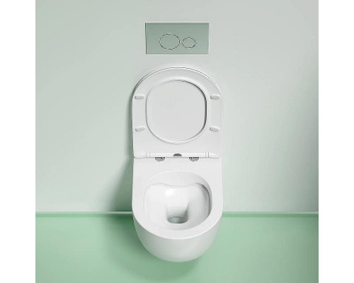 Унитаз Ceramicanova Modena Rimless CN6063MW подвесной Белый матовый с сиденьем Микролифт