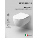 Унитаз Ceramicanova Modena Rimless CN6063MW подвесной Белый матовый с сиденьем Микролифт