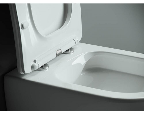 Унитаз с инсталляцией Ceramicanova Mono CN1905_121001MB цвет Белый с сиденьем Микролифт и клавишей смыва цвет Черный матовый